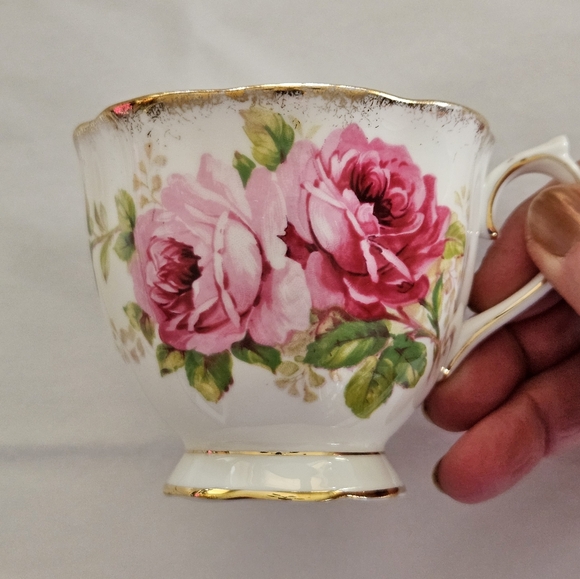 "American Beauty" cup and saucer by Royal Albert. - Picture 10 of 13